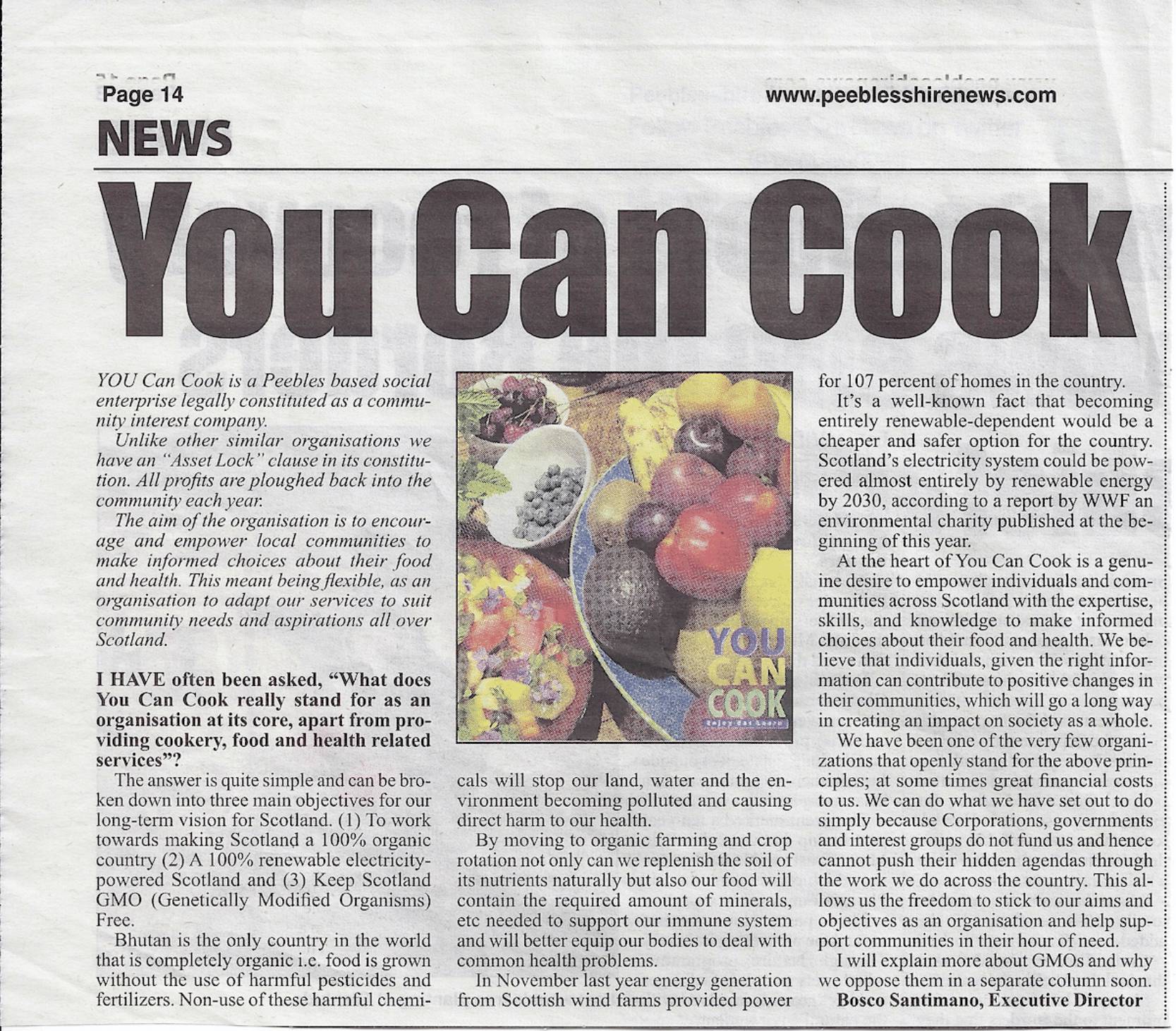 Press Clipping: You Can Cook